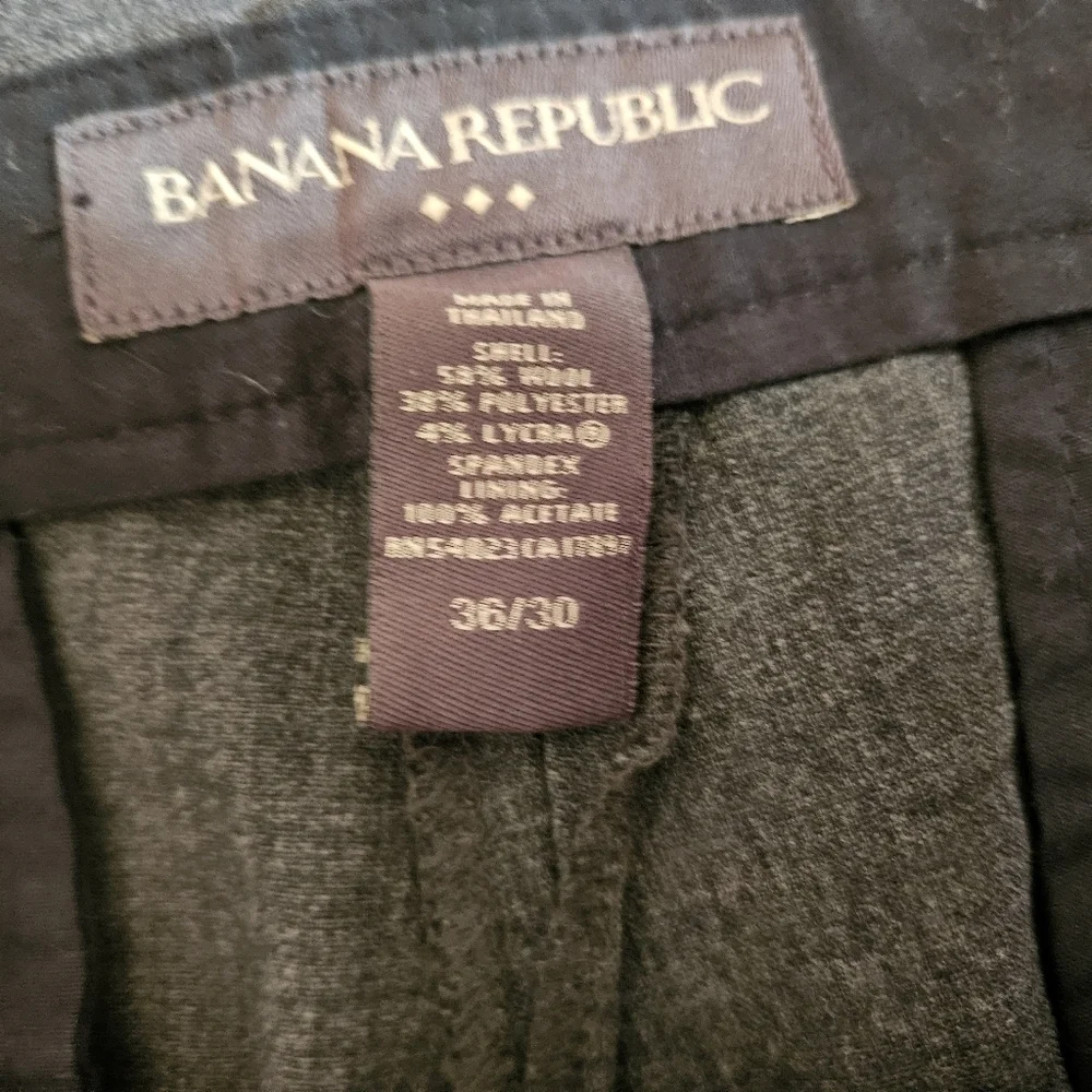 Banana Republic Flat Front Slacks Mens 36x30